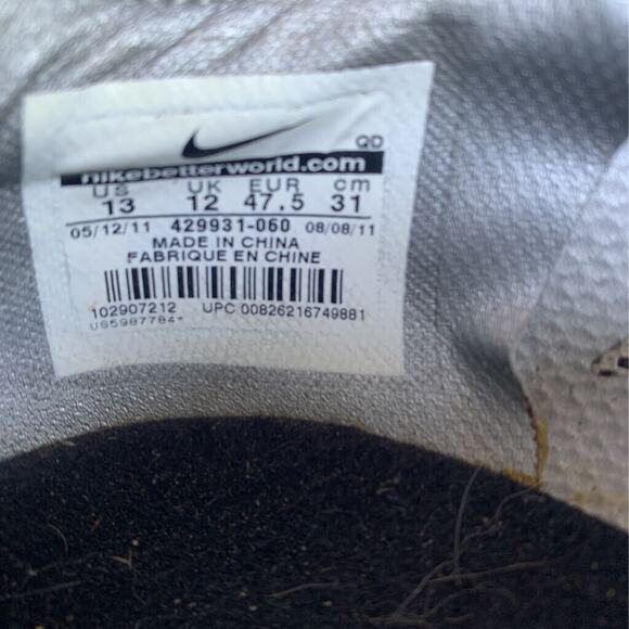 Nike Mens Air Zoom Superfly R3 Running Shoes Gray Red 429931-060 Spikes 13 M - Picture 5 of 9